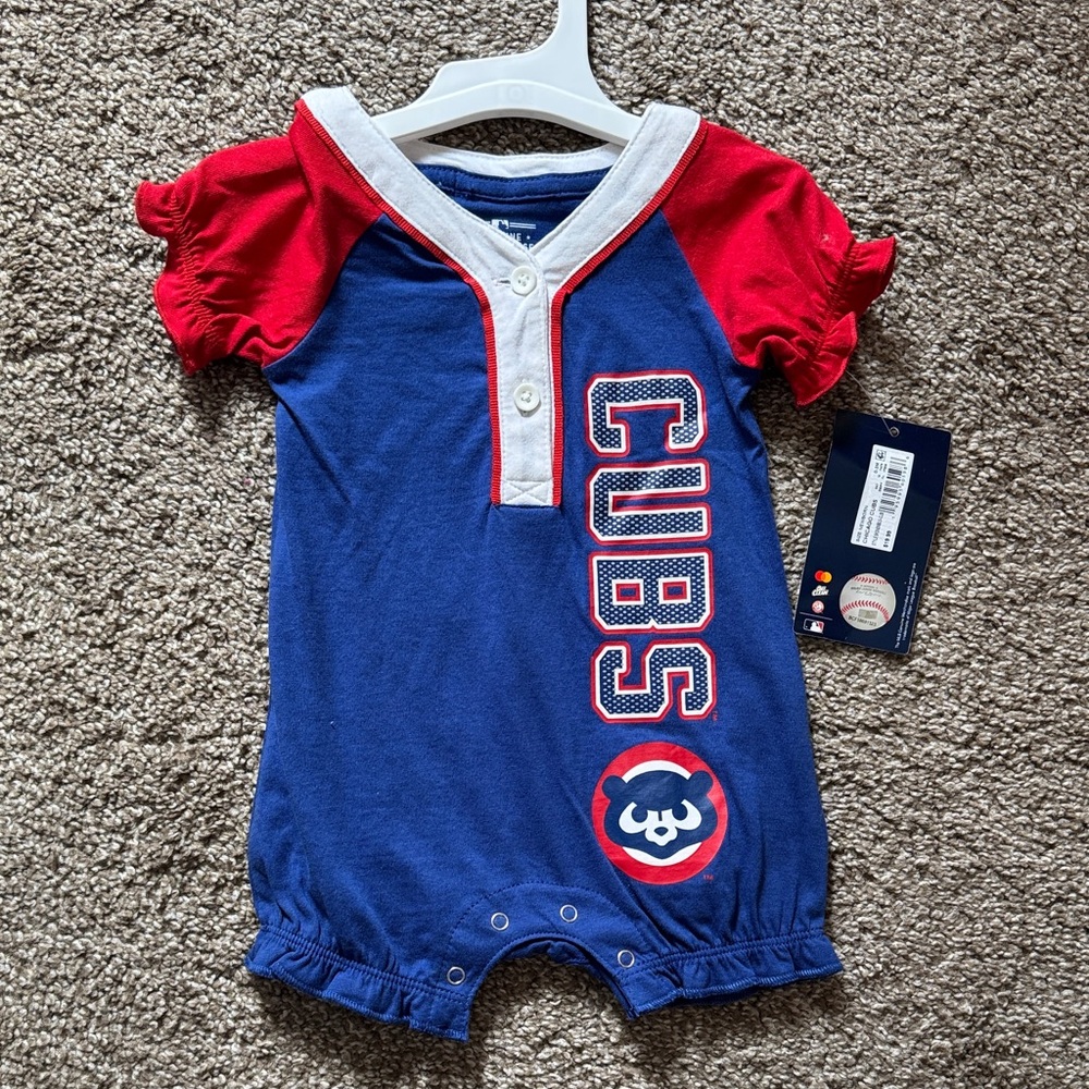 Chicago Cubs Baby Romper